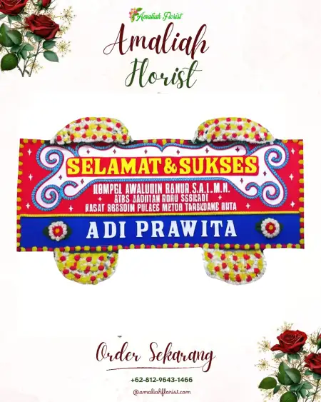 Papan Bunga Ucapan Selamat Sukajaya Pidada